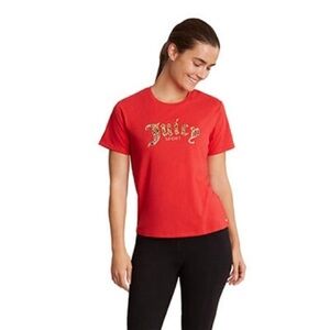 New Juicy Couture Women's Sport Foil Script Tee